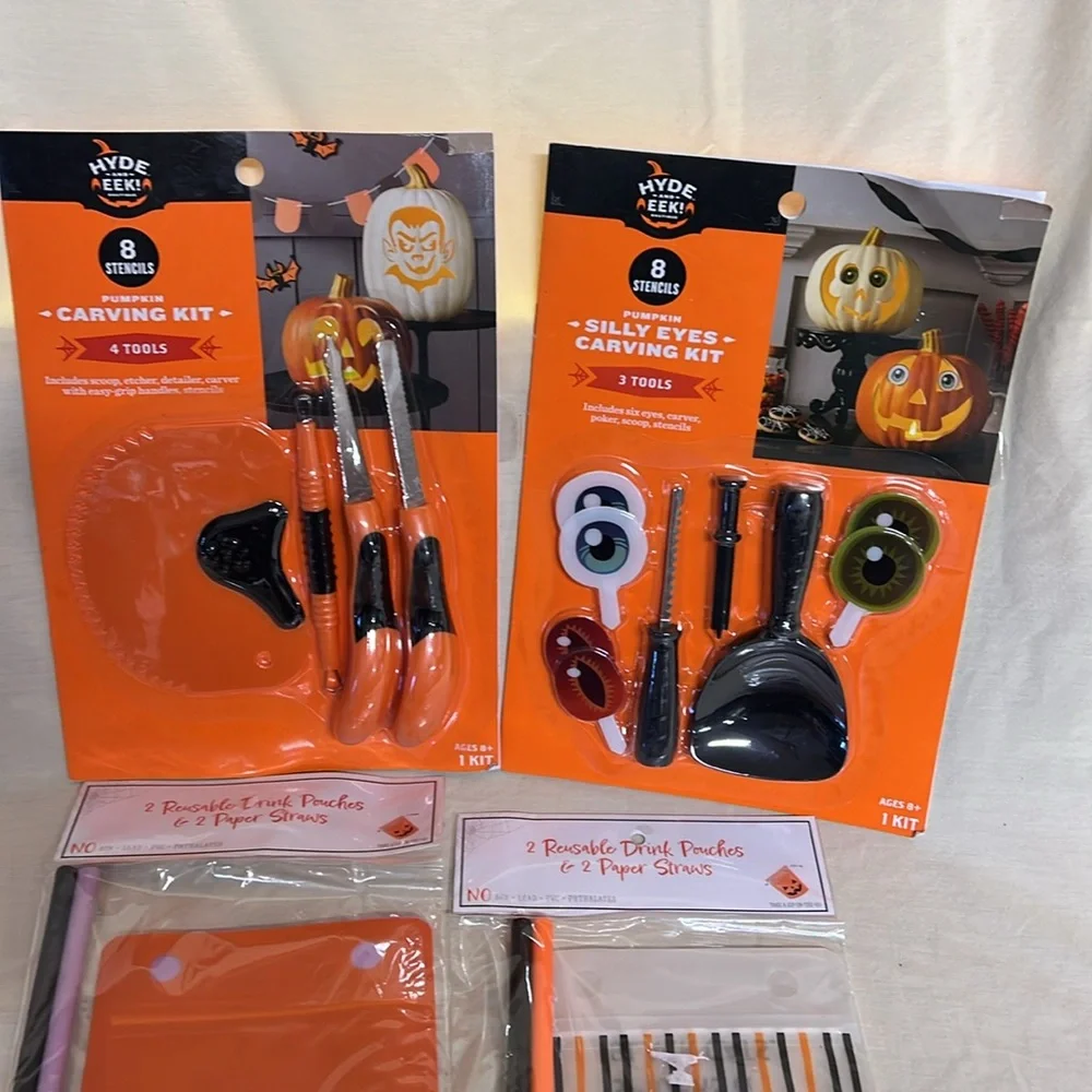 Halloween Party Supplies Set - Orange